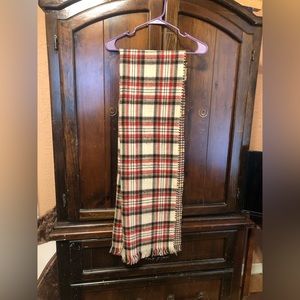 Mudpie plaid tan scarf